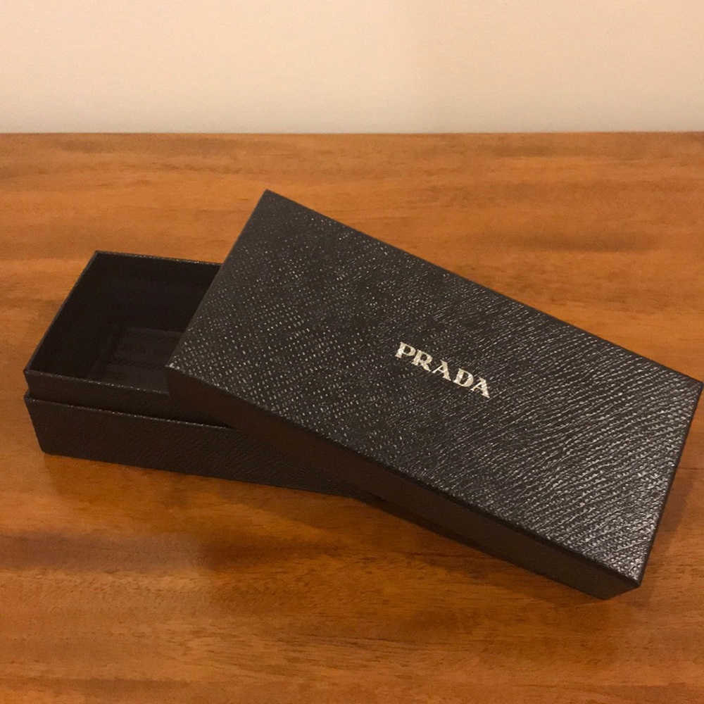 Navy Textured Prada BOX